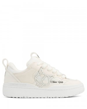 Adidasi Naked Wolfe Area Genysis Leather/Mesh/Suede White | AYH-697143