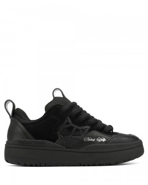 Adidasi Naked Wolfe Area Suede Black | BMF-026593