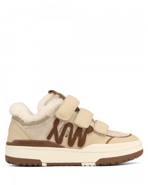 Adidasi Naked Wolfe Atlanta Suede/Leather/Mesh Off White/Brown | ITO-906537