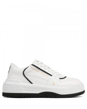 Adidasi Naked Wolfe Cara White Leather | CSB-691723