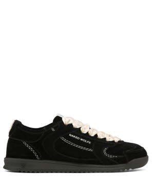 Adidasi Naked Wolfe Exposed Black Suede | OIV-097641