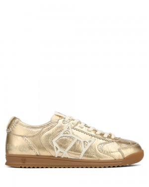 Adidasi Naked Wolfe Exposure Crinkle Leather Gold | SVY-368594