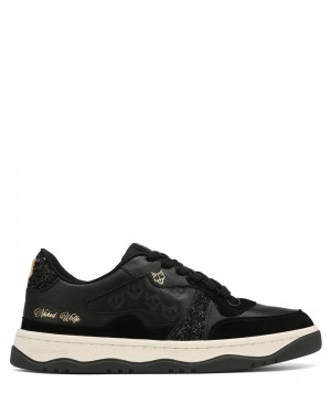 Adidasi Naked Wolfe Flight Genysis Leather/Suede Black | WZN-903671
