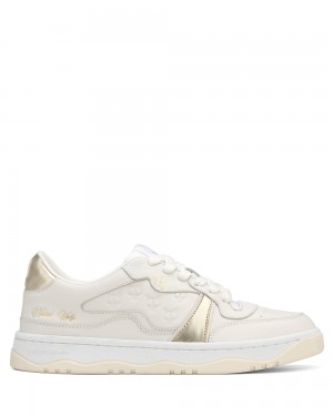Adidasi Naked Wolfe Flight Genysis Leather/Suede White/Gold | AJD-879052
