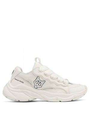 Adidasi Naked Wolfe Flip White Cow Leather | XYV-039274