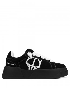 Adidasi Naked Wolfe Kray Hairy Cow Suede Black | VHT-934180