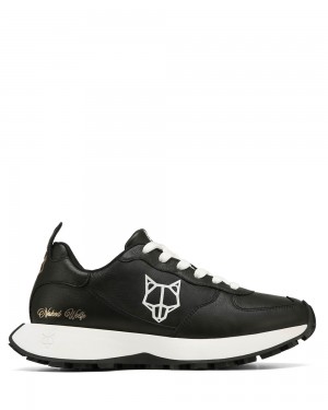 Adidasi Naked Wolfe Pacific Black Genesis Leather | OCW-917382