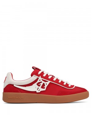 Adidasi Naked Wolfe Palm Red Nylon | APX-803496