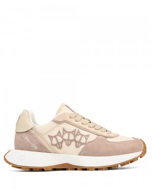 Adidasi Naked Wolfe Prime Beige Nylon Suede | QVR-653148