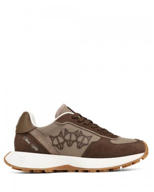 Adidasi Naked Wolfe Prime Brown Nylon Suede | ZQX-651408