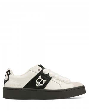 Adidasi Naked Wolfe Scuba Cow Leather & Suede White | ORE-862510
