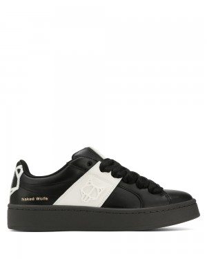 Adidasi Naked Wolfe Scuba Cow Leather & Suede Black | THM-785312