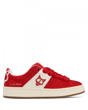 Adidasi Naked Wolfe Scuba Cow Suede Red | AOM-916734