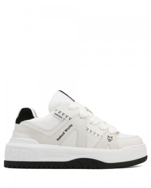 Adidasi Naked Wolfe Skating White Nubuck/Cow Suede | UHP-056813