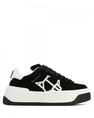 Adidasi Naked Wolfe Sound Black Kid Suede | OBA-620981