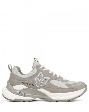 Adidasi Naked Wolfe Super Grey Suede | PSV-279608
