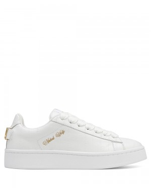 Adidasi Naked Wolfe Suri Eel Print Leather White | QOC-594632