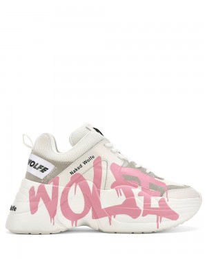 Adidasi Naked Wolfe Track Logo Pink | JTQ-194687