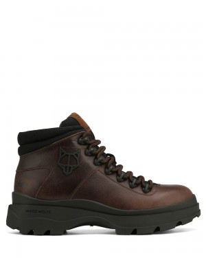 Cizme Naked Wolfe Aspire Brown Leather | EXS-823714