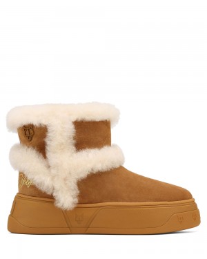Cizme Naked Wolfe K-01 Tan Shearling | OVI-037184