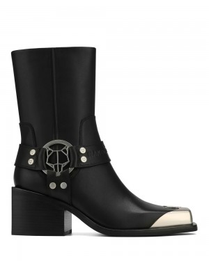 Cizme Naked Wolfe Knight Cow Leather Black | GXW-947621