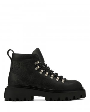 Cizme Naked Wolfe Resort Black Stone Wash Leather | IXF-578062