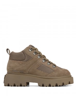 Cizme Naked Wolfe Robin Dark Taupe Suede | GSD-784290