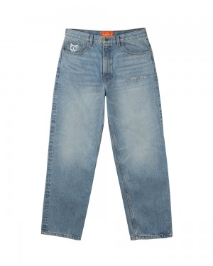 Denim Naked Wolfe Signature Baggy Denim Light Blue | FBL-197258