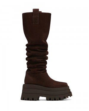 Festival Season Naked Wolfe Simba Cow Suede Brown | TSF-523890
