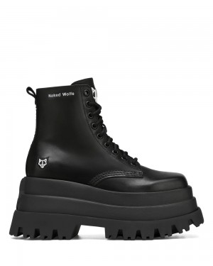 Festival Season Naked Wolfe Sloane Black Leather | RFI-261783