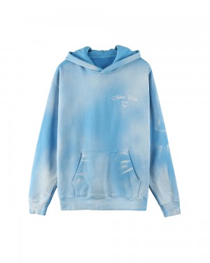 Hanorac cu Gluga Naked Wolfe Signature Hoodie Vintage Blue | MKR-758691