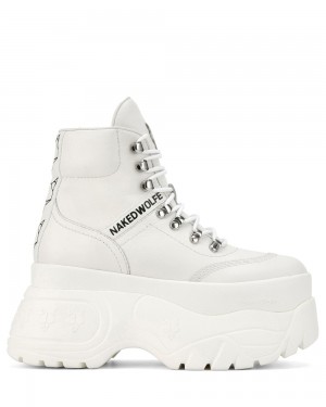 Icons Naked Wolfe Spike White Leather | BNA-587124