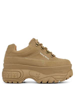 Icons Naked Wolfe Sporty Taupe Suede | JRB-645871