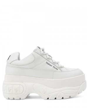 Icons Naked Wolfe Sporty White Leather | ZAY-760423