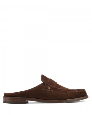 Mocasini Naked Wolfe Gleam Kid Suede Brown | LZF-698470