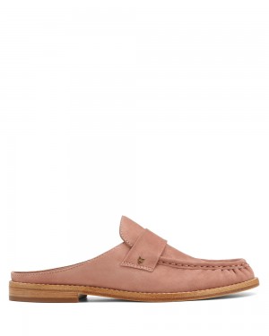Mocasini Naked Wolfe Gleam Kid Suede Dusty Pink | ETR-728063