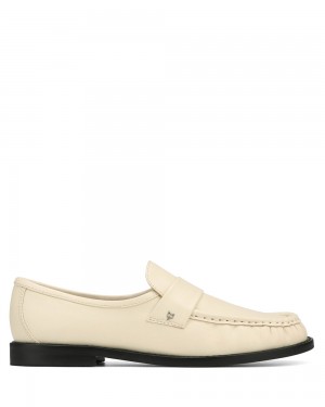 Mocasini Naked Wolfe Goldie Sheep Leather Ivory | PJX-750618