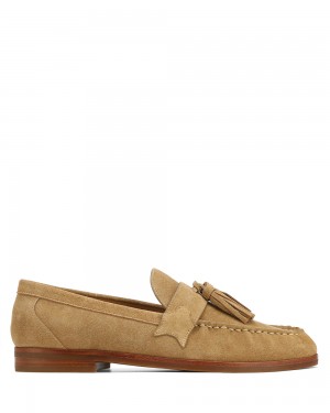 Mocasini Naked Wolfe Lido Tan Cow Suede | SHC-905362