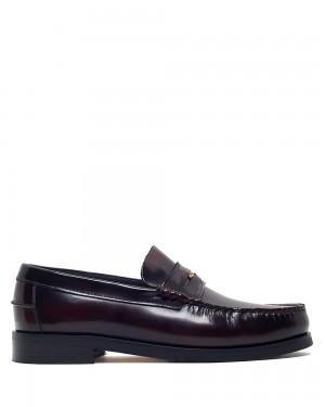 Mocasini Naked Wolfe Riviera Box Leather Oxblood | IGY-719062