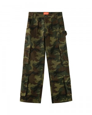 Pantaloni Naked Wolfe Baggy Pocket Cargo Pants Camo | AJW-956104