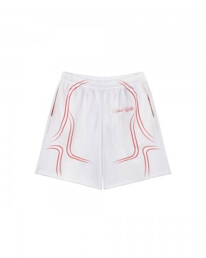 Pantaloni Scurti Naked Wolfe Naked Wolfe Jersey Shorts White | ATR-593710