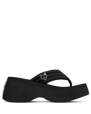 Pantofi Cu Toc Naked Wolfe Damsel Black Lycra | ZBL-587416