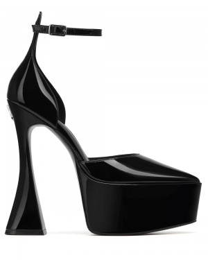 Pantofi Cu Toc Naked Wolfe Daria Black Patent | YIS-923806