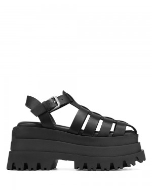 Pantofi Cu Toc Naked Wolfe Devil Black | LKG-534892