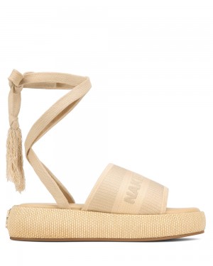 Sandale Naked Wolfe Surf Raffia Natural | INA-259043
