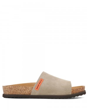 Slapi Naked Wolfe Moody Taupe Suede | OIL-471965