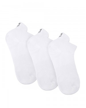 Sosete Naked Wolfe 3 Pack Womens Egyptian Cotton Ankle Socks White | ICW-392647