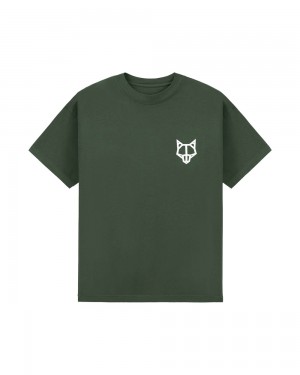 Tricou Naked Wolfe Classic T-Shirt Forrest Green | XGP-741295