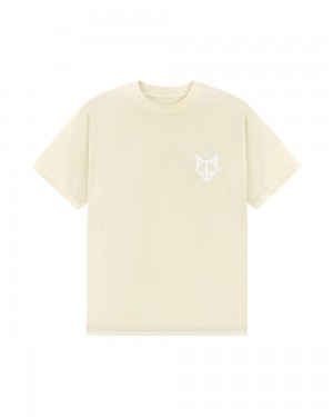 Tricou Naked Wolfe Classic T-Shirt Off White | KXP-387206
