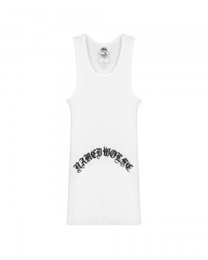 Tricou Naked Wolfe Gothic Tank White | ROD-410295